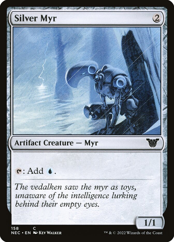 Silver Myr 158/38 (Commander: Kamigawa: Neon Dynasty)  | Good Games Adelaide SA