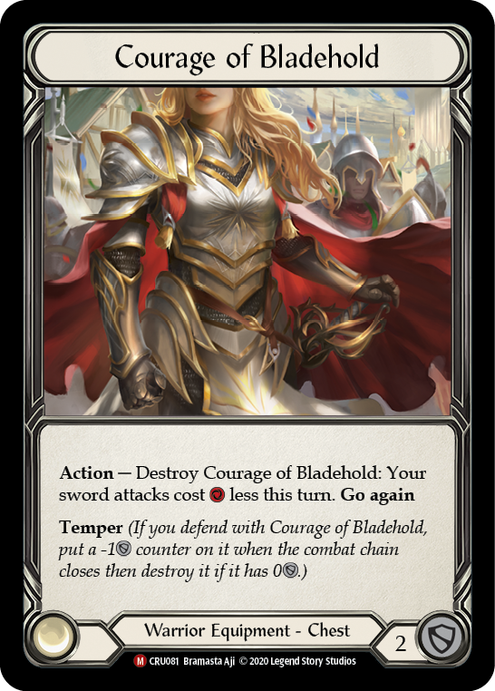 Courage of Bladehold [CRU081] 1st Edition Normal | Good Games Adelaide SA