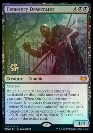 Cemetery Desecrator [Innistrad: Crimson Vow Prerelease Promos] | Good Games Adelaide SA
