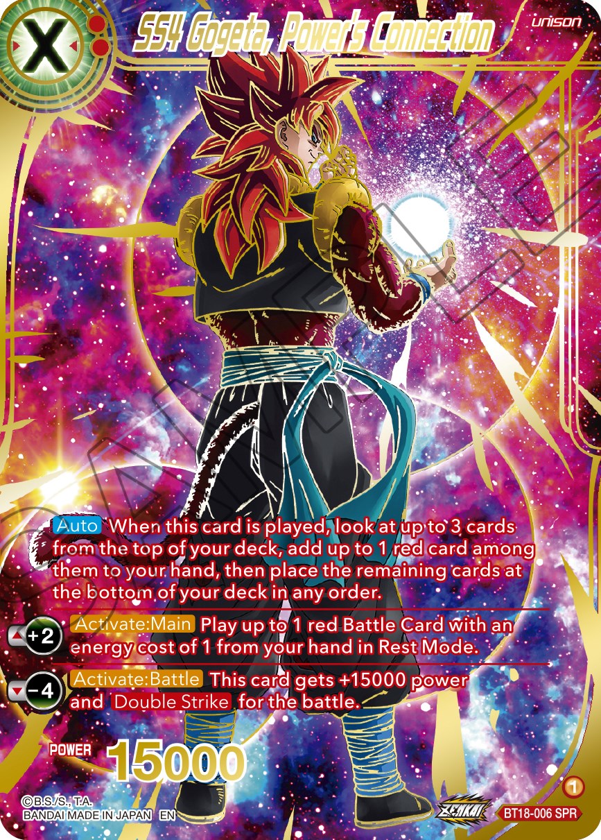 SS4 Gogeta, Power's Connection (BT18-006) [Dawn of the Z-Legends] | Good Games Adelaide SA