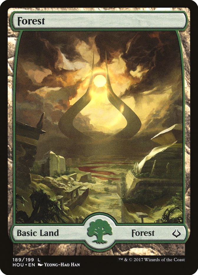 Forest (189) - Full Art [Hour of Devastation] | Good Games Adelaide SA