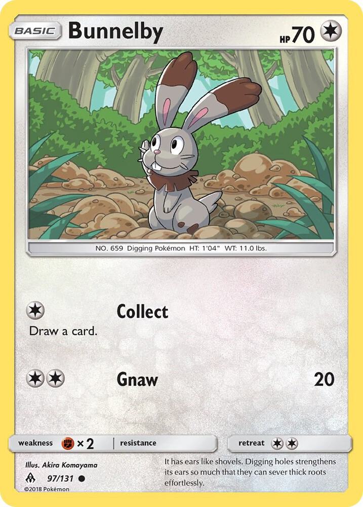 Bunnelby 97/131 (SM - Forbidden Light)  - Reverse Holofoil | Good Games Adelaide SA
