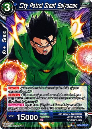 City Patrol Great Saiyaman [BT4-027] | Good Games Adelaide SA