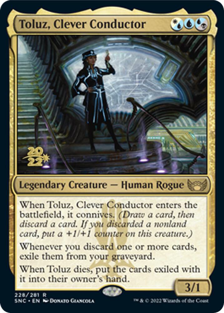 Toluz Clever Conductor 228 (Prerelease Cards)  - Foil | Good Games Adelaide SA