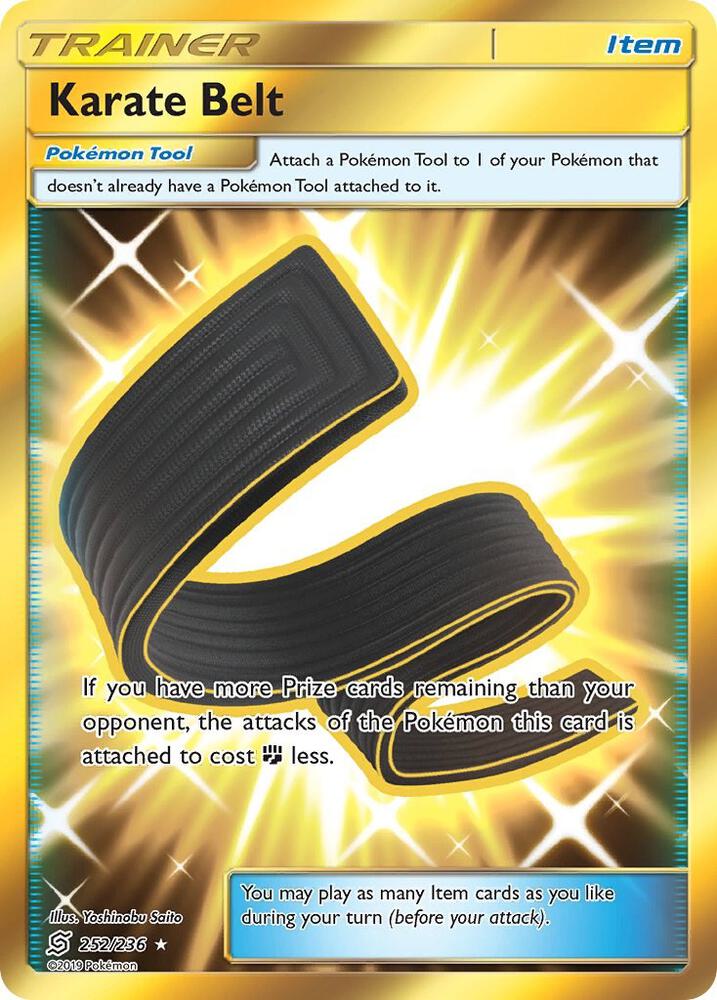 Karate Belt Secret 252/236 (SM - Unified Minds)  - Holofoil | Good Games Adelaide SA