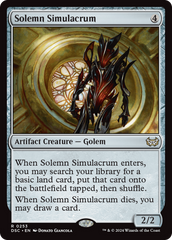 Solemn Simulacrum [Duskmourn: House of Horror Commander] | Good Games Adelaide SA