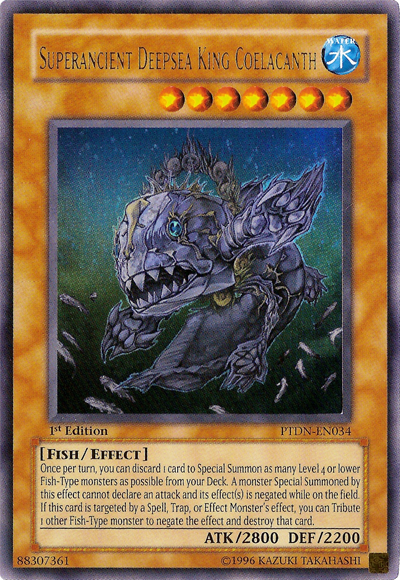 Superancient Deepsea King Coelacanth [PTDN-EN034] Ultra Rare | Good Games Adelaide SA
