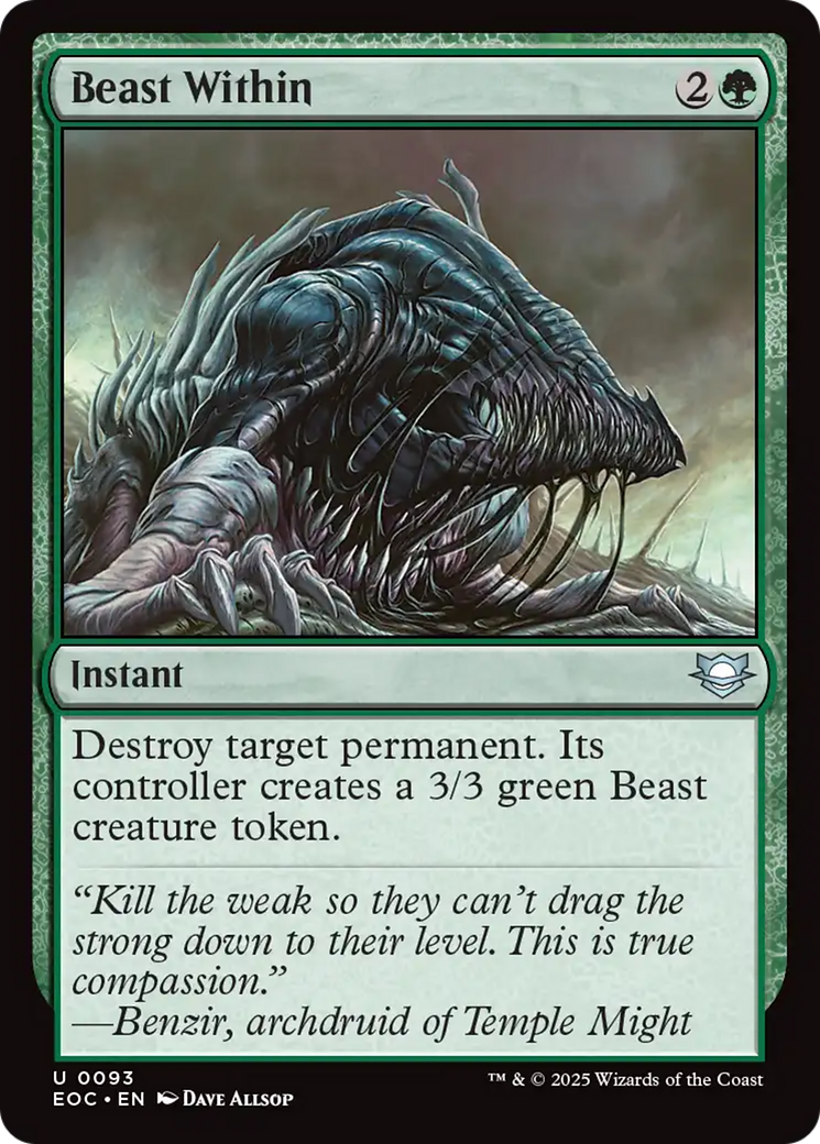 Beast Within [Edge of Eternities Commander] | Good Games Adelaide SA