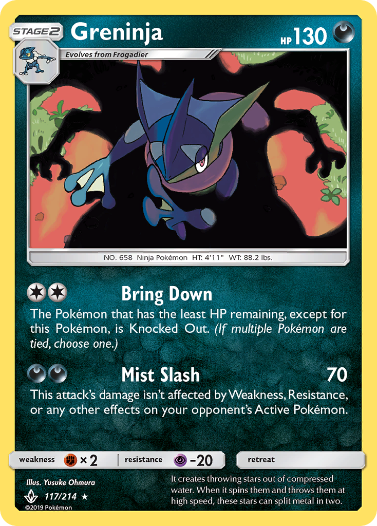 Greninja (117/214) [Sun & Moon: Unbroken Bonds] | Good Games Adelaide SA
