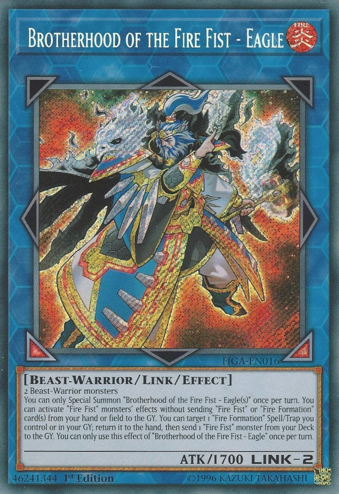 Brotherhood of the Fire Fist - Eagle [FIGA-EN016] Secret Rare | Good Games Adelaide SA