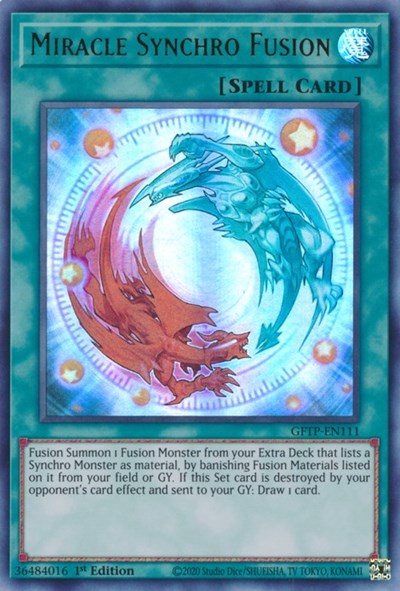 Miracle Synchro Fusion [GFTP-EN111] Ultra rare | Good Games Adelaide SA