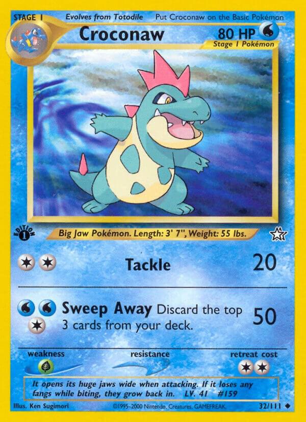 Croconaw 032/111 (Neo Genesis)  - 1st Edition | Good Games Adelaide SA