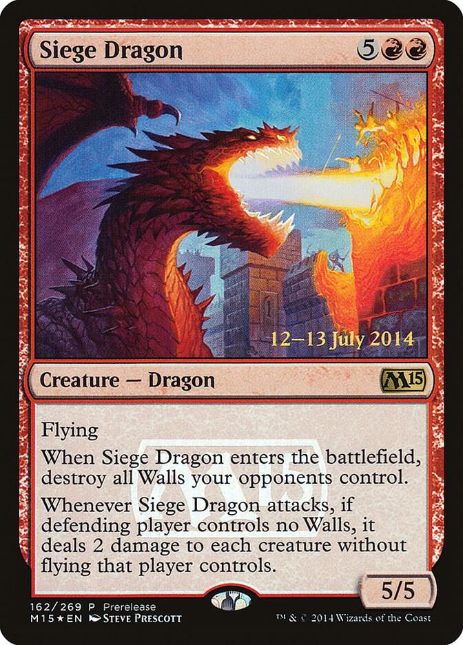 Siege Dragon 162 (Prerelease Cards)  - Foil | Good Games Adelaide SA