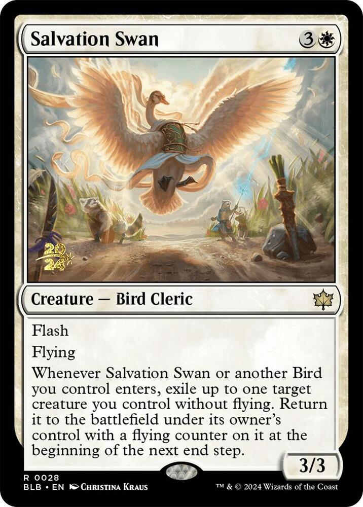Salvation Swan 28 (Prerelease Cards)  - Foil | Good Games Adelaide SA