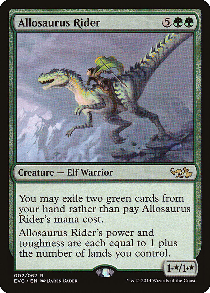 Allosaurus Rider (Elves vs. Goblins) [Duel Decks Anthology] | Good Games Adelaide SA