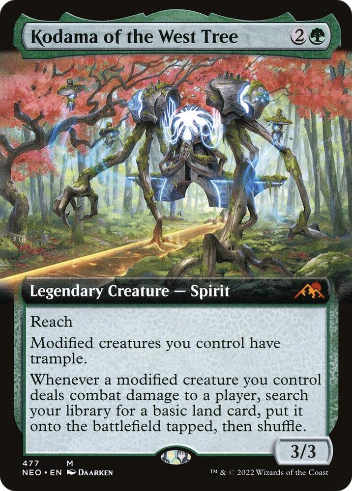 Kodama of the West Tree 477 (Kamigawa: Neon Dynasty)  - Extended Art | Good Games Adelaide SA