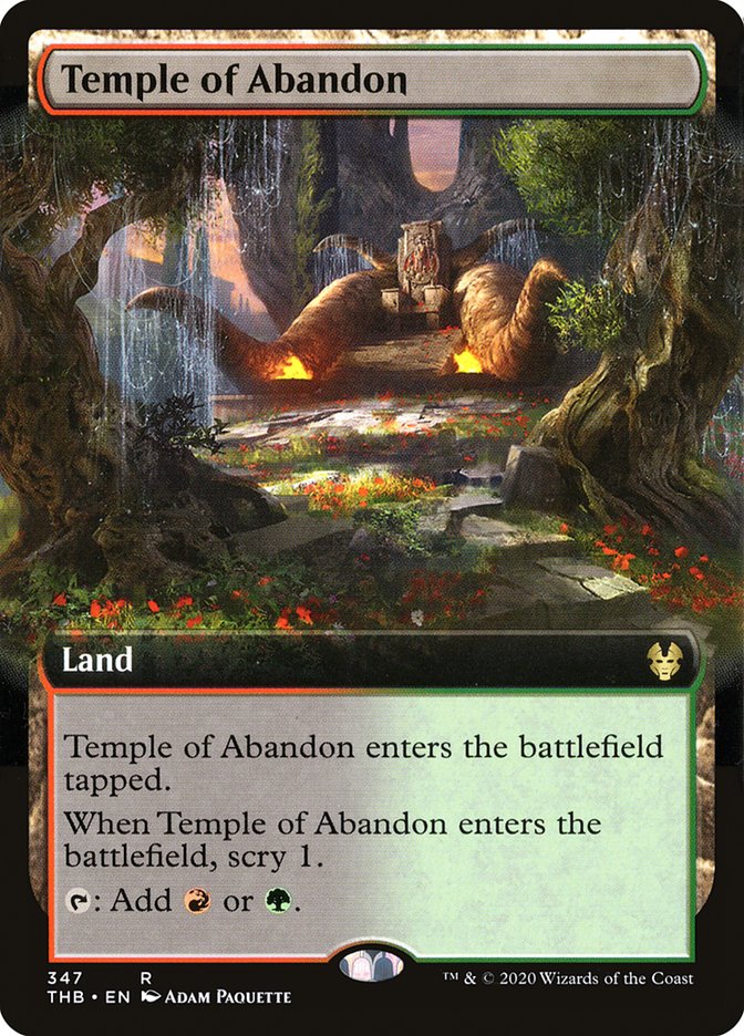 Temple of Abandon (Extended Art) [Theros Beyond Death] | Good Games Adelaide SA