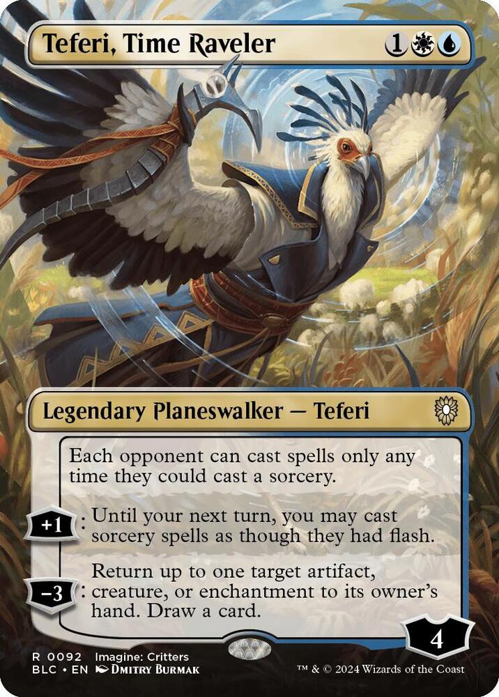 Teferi, Time Raveler 92 (Commander: Bloomburrow)  - Foil | Good Games Adelaide SA