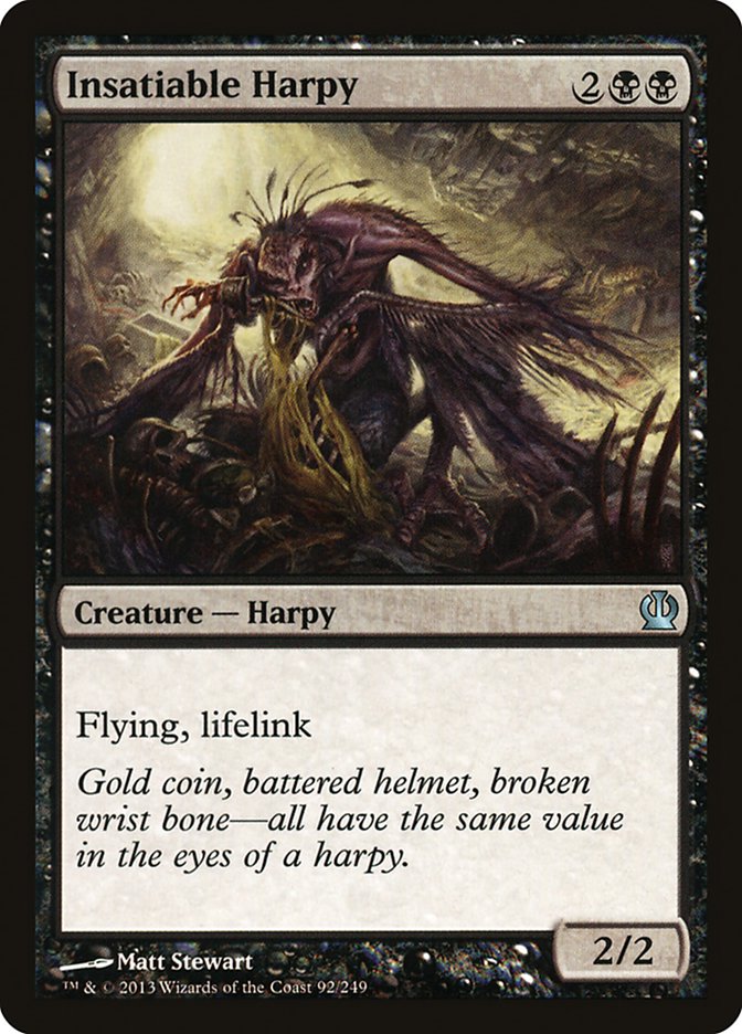 Insatiable Harpy 92 (Theros)  - Foil | Good Games Adelaide SA