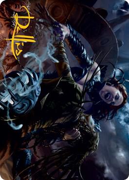 Olivias Midnight Ambush Art Card Gold Stamped Signature 39 (Art Series: Innistrad: Midnight Hunt)  | Good Games Adelaide SA