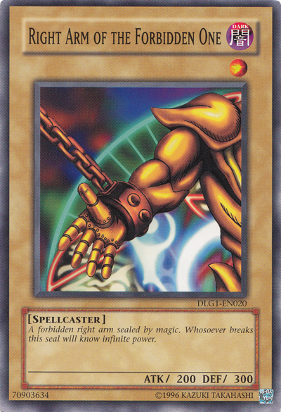 Right Arm of the Forbidden One [DLG1-EN020] Common | Good Games Adelaide SA