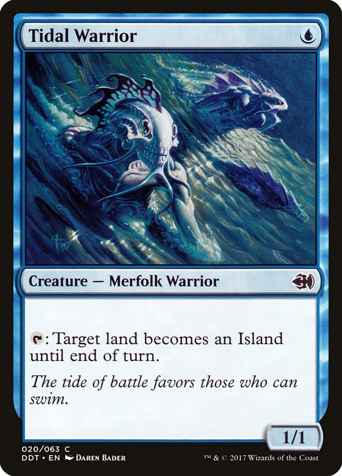 Tidal Warrior 20 (Duel Decks: Merfolk vs. Goblins)  | Good Games Adelaide SA