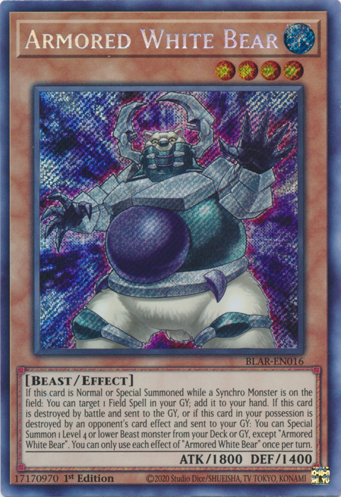 Armored White Bear [BLAR-EN016] Secret Rare | Good Games Adelaide SA