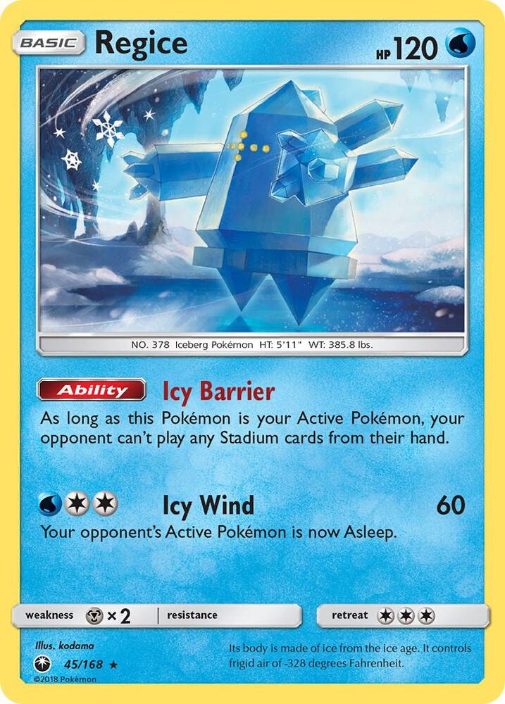 Regice 45/168 (SM - Celestial Storm)  | Good Games Adelaide SA