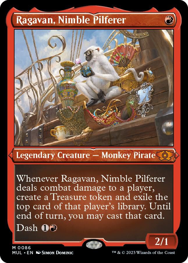 Ragavan Nimble Pilferer Foil Etched 86 (March of the Machine: Multiverse Legends)  - Foil | Good Games Adelaide SA