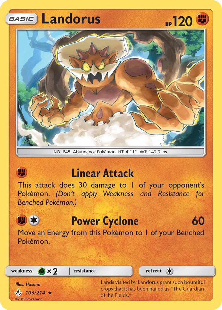 Landorus (103/214) [Sun & Moon: Unbroken Bonds] | Good Games Adelaide SA