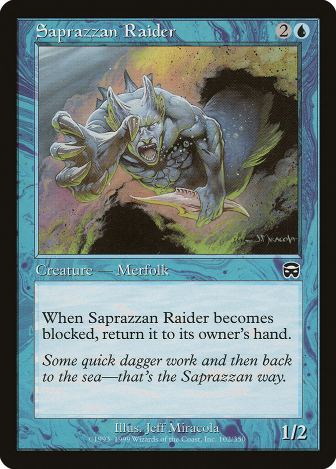Saprazzan Raider 102 (Mercadian Masques)  - Foil | Good Games Adelaide SA