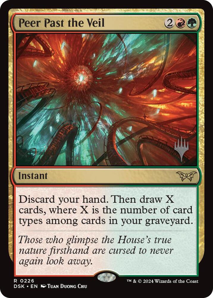 Peer Past the Veil 226 (Promo Pack: Duskmourn: House of Horror)  | Good Games Adelaide SA