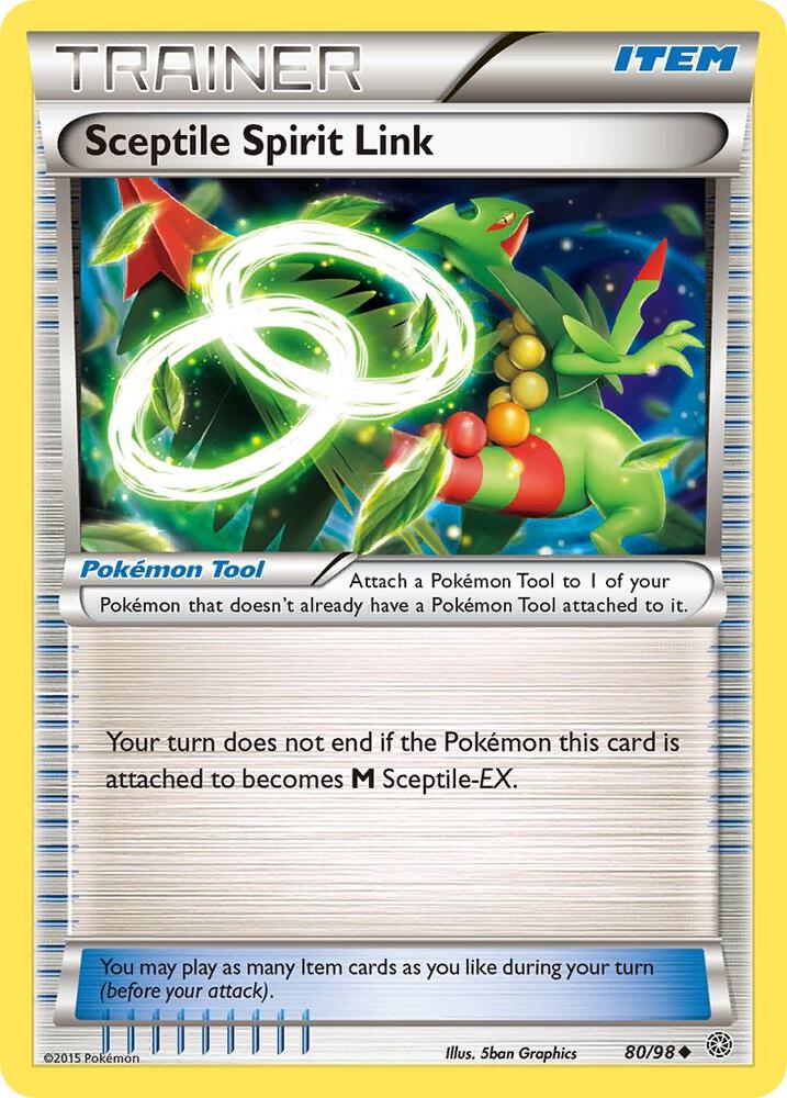 Sceptile Spirit Link 80/98 (XY - Ancient Origins)  | Good Games Adelaide SA