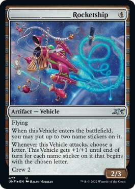 _______ _______ Rocketship Galaxy Foil 477 (Unfinity)  - Foil | Good Games Adelaide SA