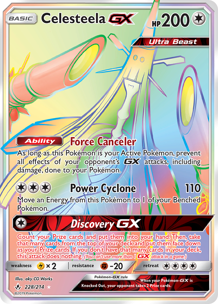 Celesteela GX (228/214) [Sun & Moon: Unbroken Bonds] | Good Games Adelaide SA