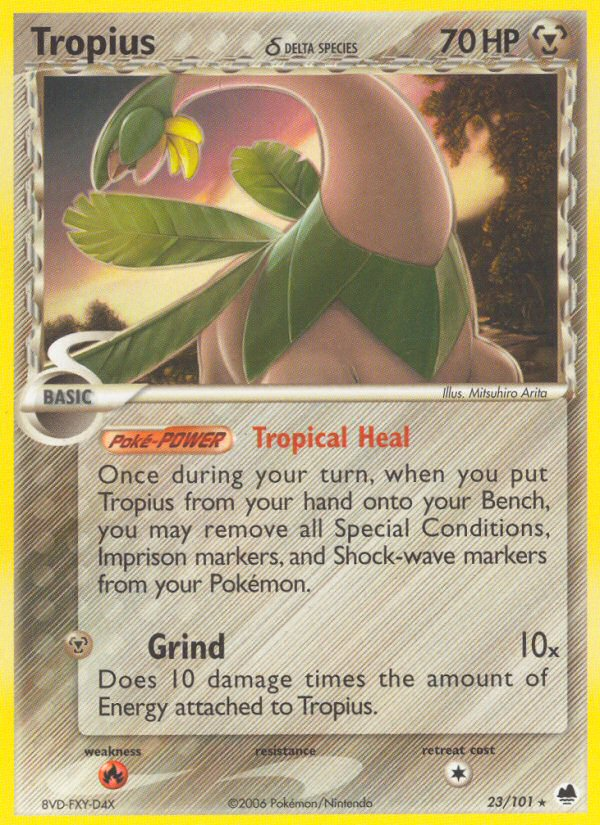 Tropius (23/101) (Delta Species) [EX: Dragon Frontiers] | Good Games Adelaide SA