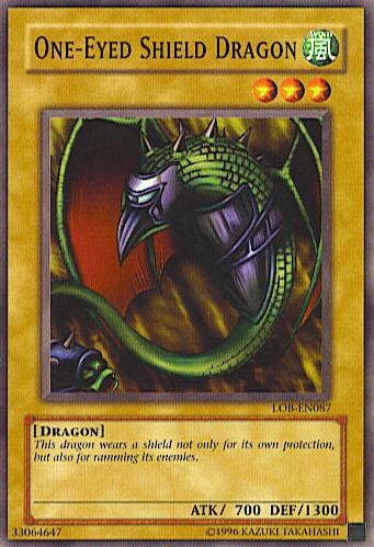 One-Eyed Shield Dragon [LOB-EN087] Common | Good Games Adelaide SA
