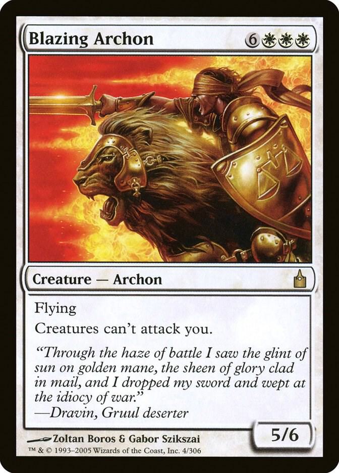 Blazing Archon 4 (Ravnica: City of Guilds)  - Foil | Good Games Adelaide SA