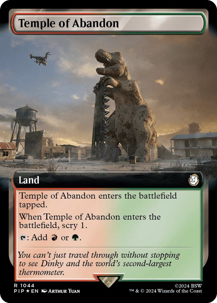 Temple of Abandon 1044 (Universes Beyond: Fallout)  - Foil | Good Games Adelaide SA