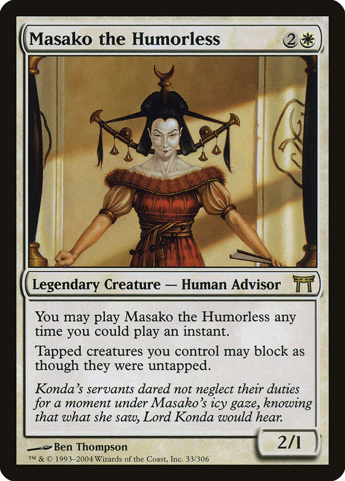 Masako the Humorless 33 (Champions of Kamigawa)  | Good Games Adelaide SA