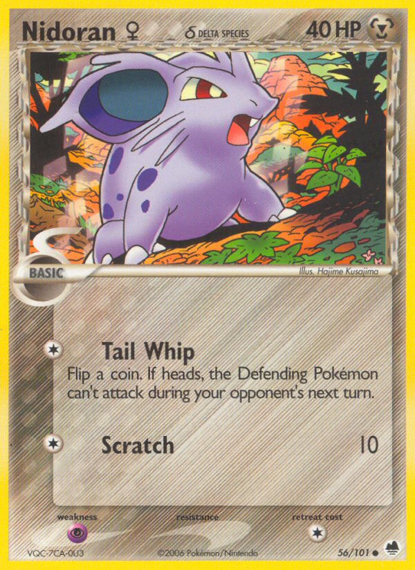 Nidoran (56/101) (Female) (Delta Species) [EX: Dragon Frontiers] | Good Games Adelaide SA