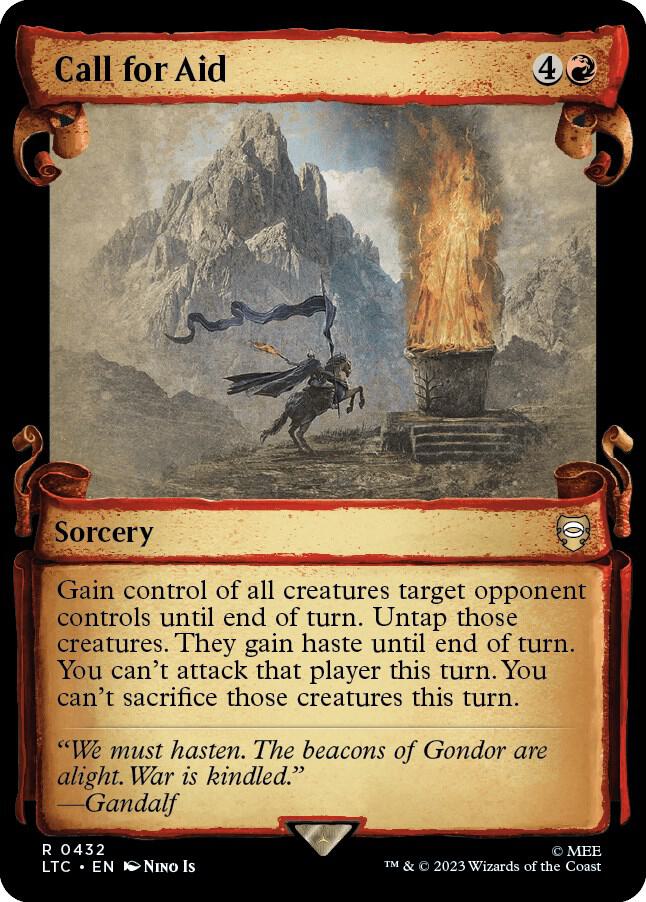 Call for Aid 432 (Commander: The Lord of the Rings: Tales of Middle-earth)  - Showcase Scroll Foil | Good Games Adelaide SA