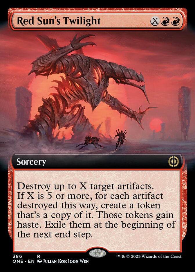 Red Sun's Twilight (Extended Art) [Phyrexia: All Will Be One] | Good Games Adelaide SA
