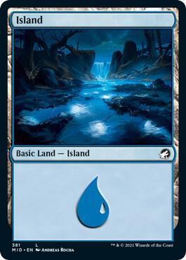 Island 381 381 (Innistrad: Midnight Hunt)  - Foil | Good Games Adelaide SA