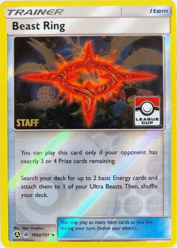 Beast Ring 102a 131 League Cup Staff 102a/131 (League & Championship Cards)  - Reverse Holofoil | Good Games Adelaide SA