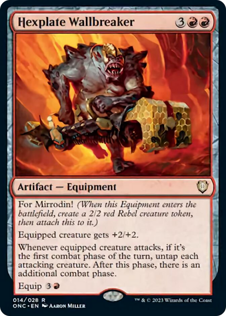 Hexplate Wallbreaker [Phyrexia: All Will Be One Commander] | Good Games Adelaide SA