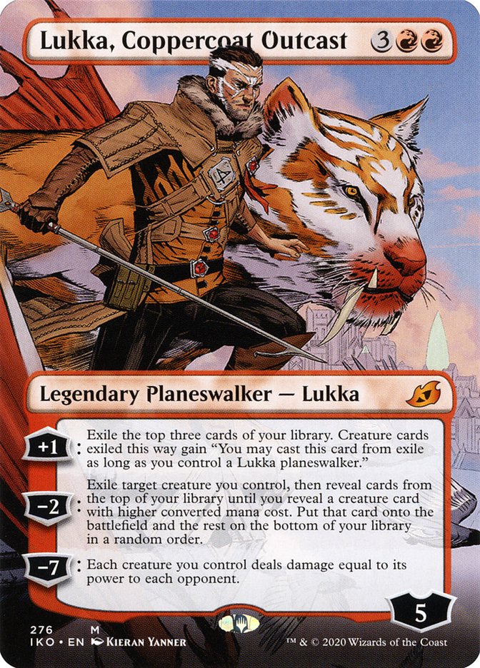 Lukka, Coppercoat Outcast (Borderless) [Ikoria: Lair of Behemoths] | Good Games Adelaide SA