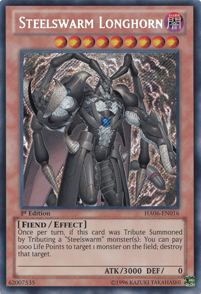 Steelswarm Longhorn [HA06-EN016] Secret Rare | Good Games Adelaide SA