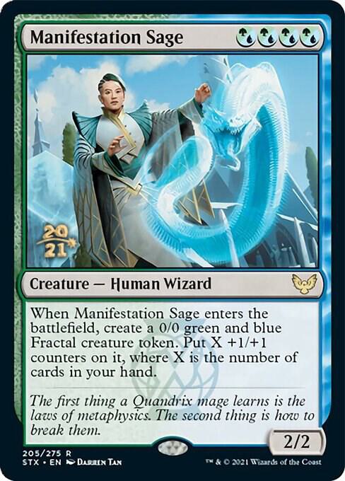Manifestation Sage 205 (Prerelease Cards)  - Foil | Good Games Adelaide SA