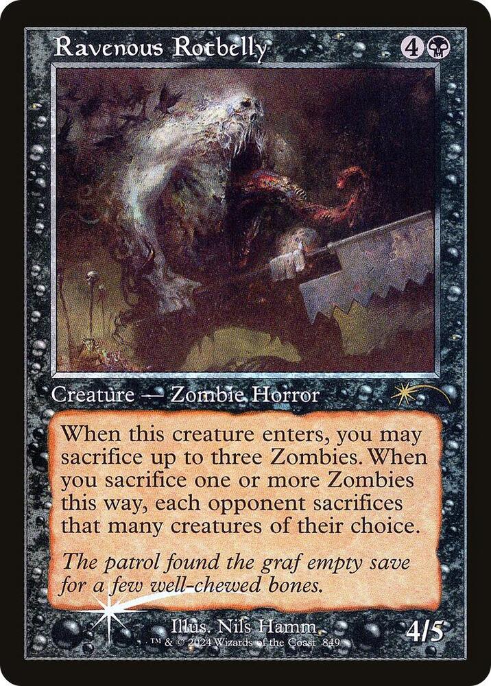 Ravenous Rotbelly Retro Frame 849 (Secret Lair Drop Series)  - Foil | Good Games Adelaide SA